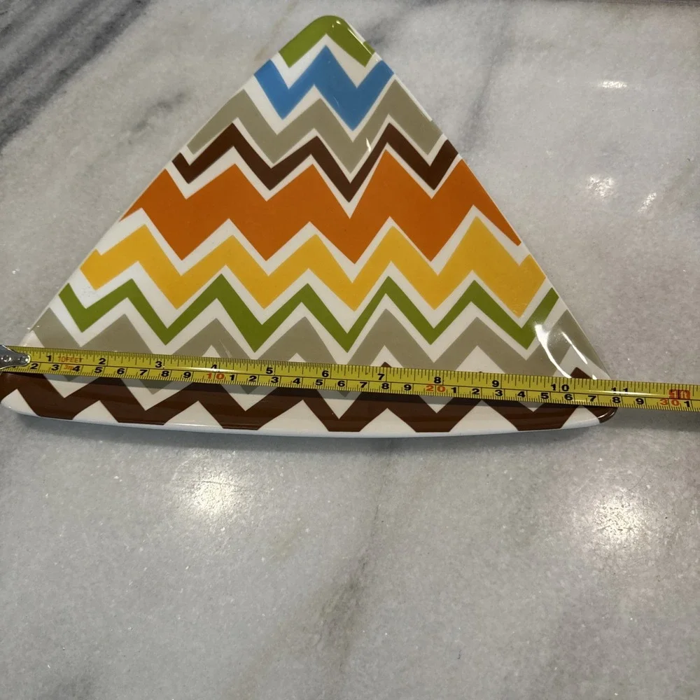 Cotton Colors‎ Triangle Serving Tray Fall Colors